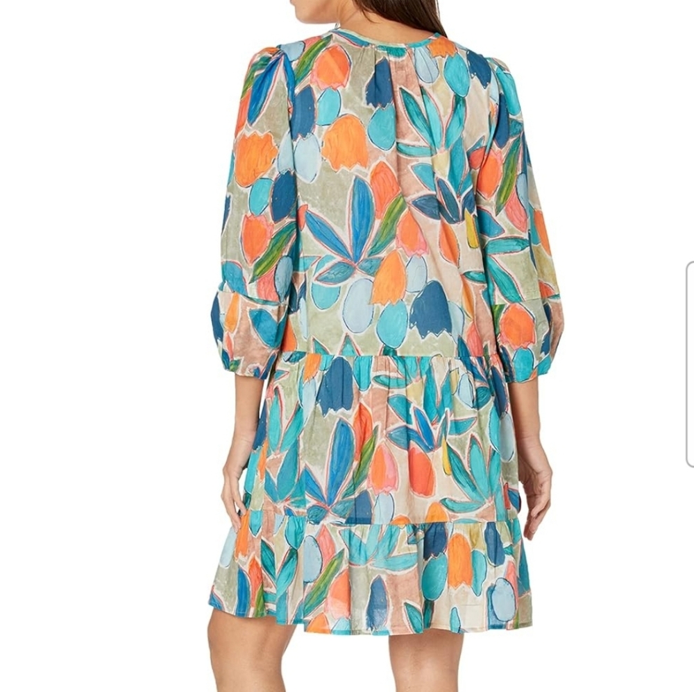 NIC+ZOE Citrus Grove Floral-Print Shift Dress size 1X New NWT - Picture 3 of 11